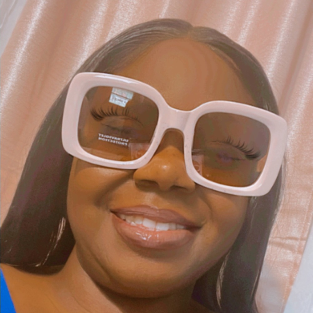 Blush Square Oversized Shades